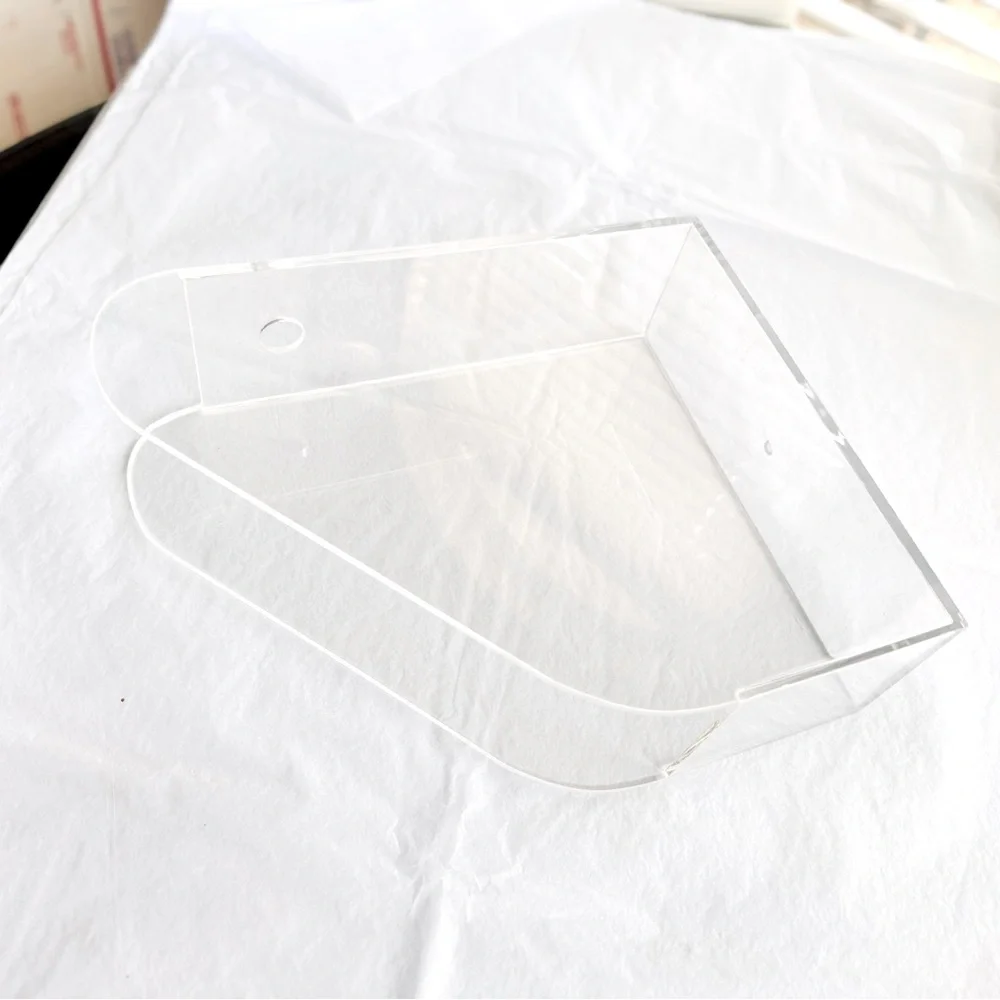 HOM Organization Clear Resin Acrylic Magazine File Holder